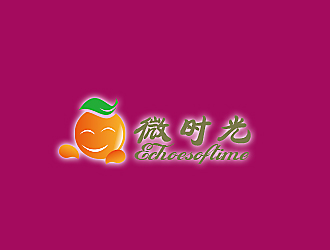 孫紅印的微時光果汁飲料店logo設(shè)計