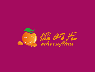 孫紅印的微時光果汁飲料店logo設(shè)計