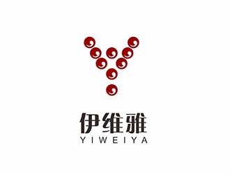 AR科技核心～雪狐設(shè)計的伊維雅紅酒酒具logo設(shè)計
