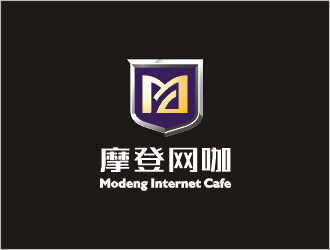 梁俊的摩登網(wǎng)咖網(wǎng)吧logo設計
