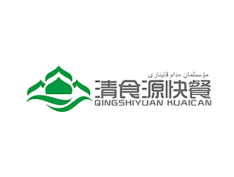趙鵬的名稱：清食源快餐。    哈語字譯：???????? ???? ???????logo設(shè)計