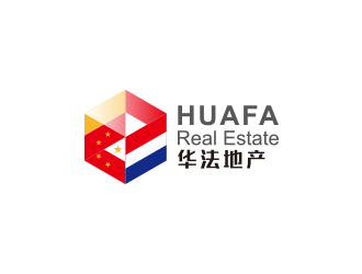 華法地產(chǎn) HUAFA Real Estate   法國(guó)投資，置業(yè)，安家一站式服務(wù)平臺(tái)logo設(shè)計(jì)