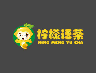 鐘炬的奶茶店logo（檸檬語茶）logo設(shè)計