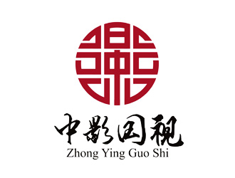 譚家強的字體印章標志-中影國視logo設(shè)計