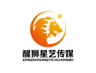 張俊的醒獅星藝傳媒教育 動物頭像logologo設(shè)計(jì)