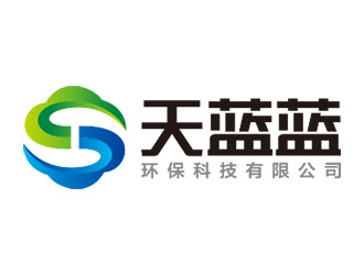 鐘炬的武漢天藍藍環(huán)?？萍糽ogo設計