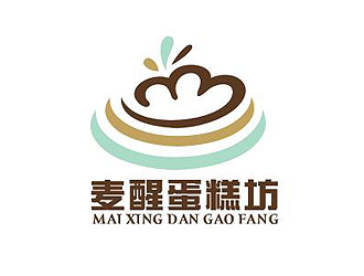 麥醒蛋糕坊logo設計