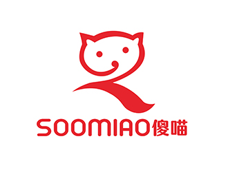 潘樂的SOOMIAO 傻喵兒童標(biāo)志設(shè)計logo設(shè)計