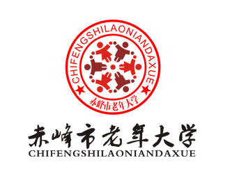 李正東的赤峰市老年大學?；誰ogo設計logo設計