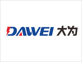 DaWei字母LOGO設(shè)計，酷炫簡潔，有力量感l(wèi)ogo設(shè)計
