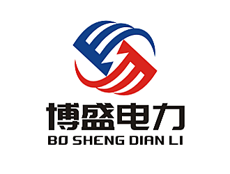 勞志飛的博盛電力logo設(shè)計