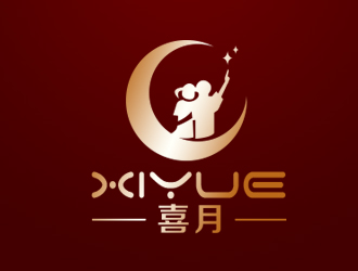 余亮亮的喜月logo設計