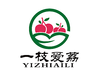 李杰的一枝愛荔logo設計