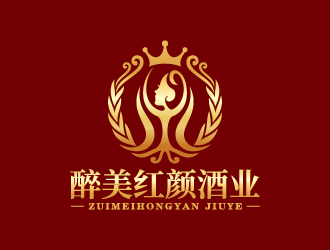 貴州醉美紅顏酒業(yè)有限公司logo設計