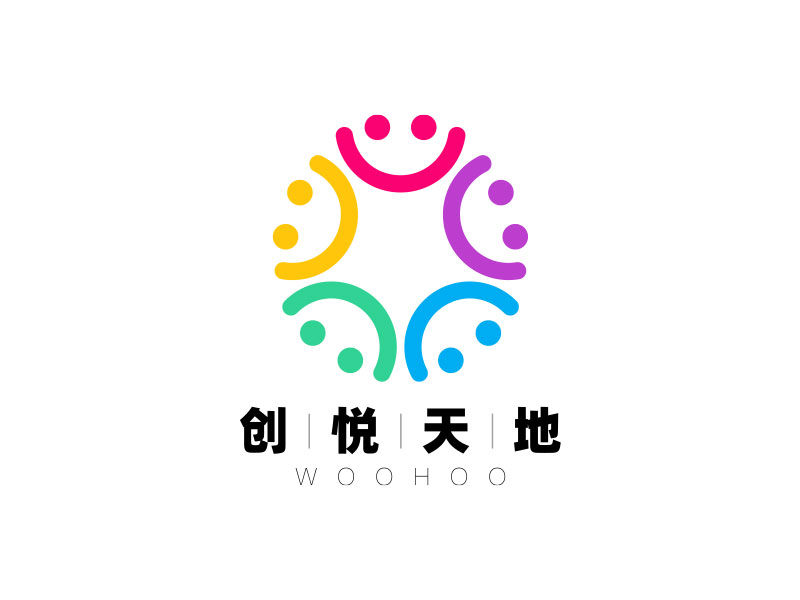 彭子洋的中文名：創(chuàng)悅天地    ；  英文名：WOOHOOlogo設計