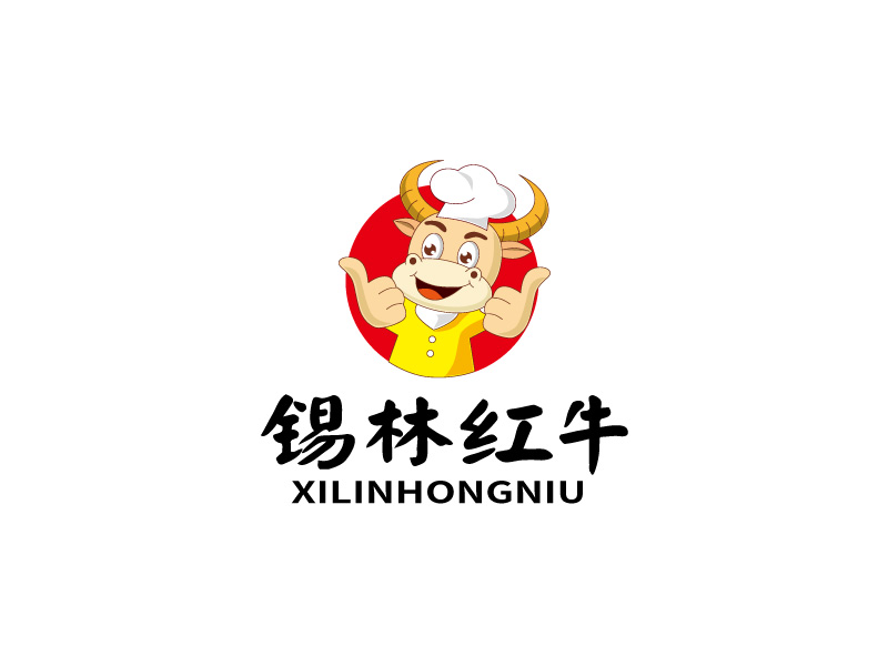 張俊的錫林紅牛  logo設(shè)計logo設(shè)計