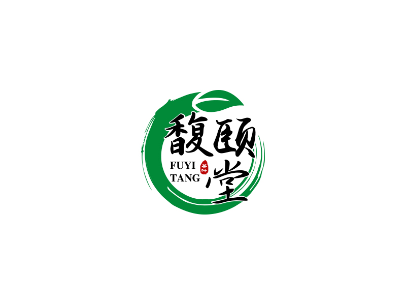 陳川的馥頤堂茶葉logo設(shè)計