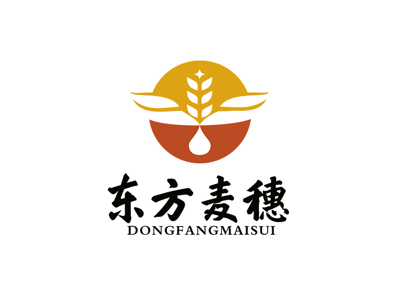 李杰的白酒品牌，東方麥穗logo設(shè)計(jì)