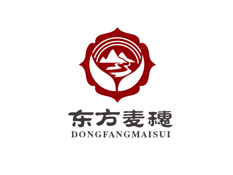 朱紅娟的白酒品牌，東方麥穗logo設(shè)計(jì)
