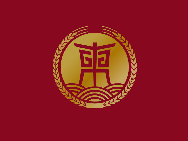 秦光華的白酒品牌，東方麥穗logo設(shè)計(jì)