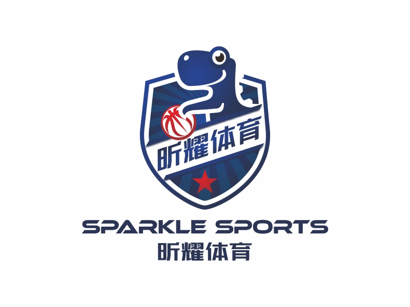 陳國偉的昕耀體育，副標題：SPARKLE SPORTSlogo設(shè)計